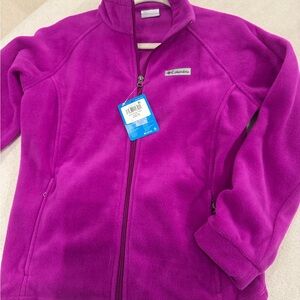 NWT Columbia Magenta Fleece Jacket